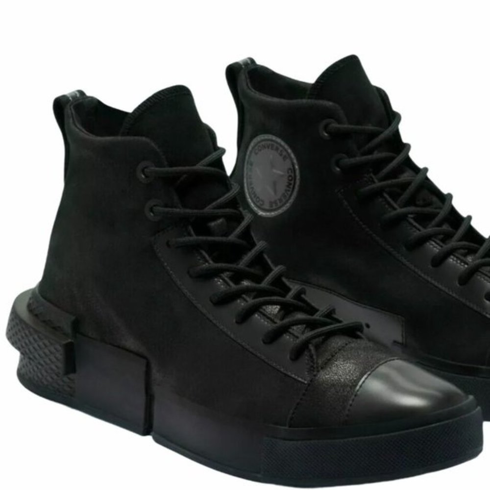 💖MEGA SALE💖Converse 169459C ALL STAR DISRUPT CX High Suede Canvas Black Women - Picture 2 of 13